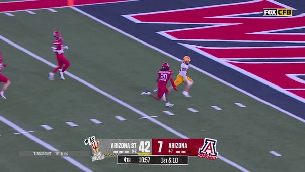 Arizona State takes commanding 49-7 lead over Arizona following Derek Eusebio's 64-yard touchdown