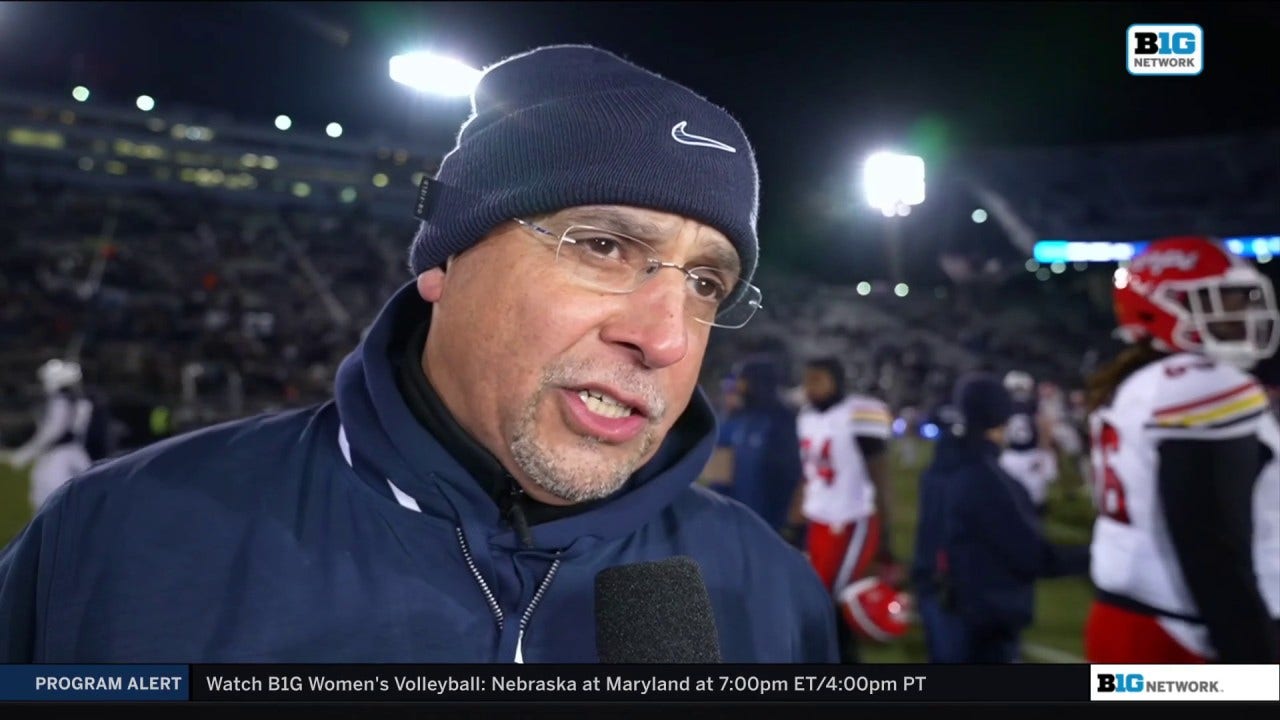 James Franklin on Penn State's dominant win over Maryland | CFB on FOX