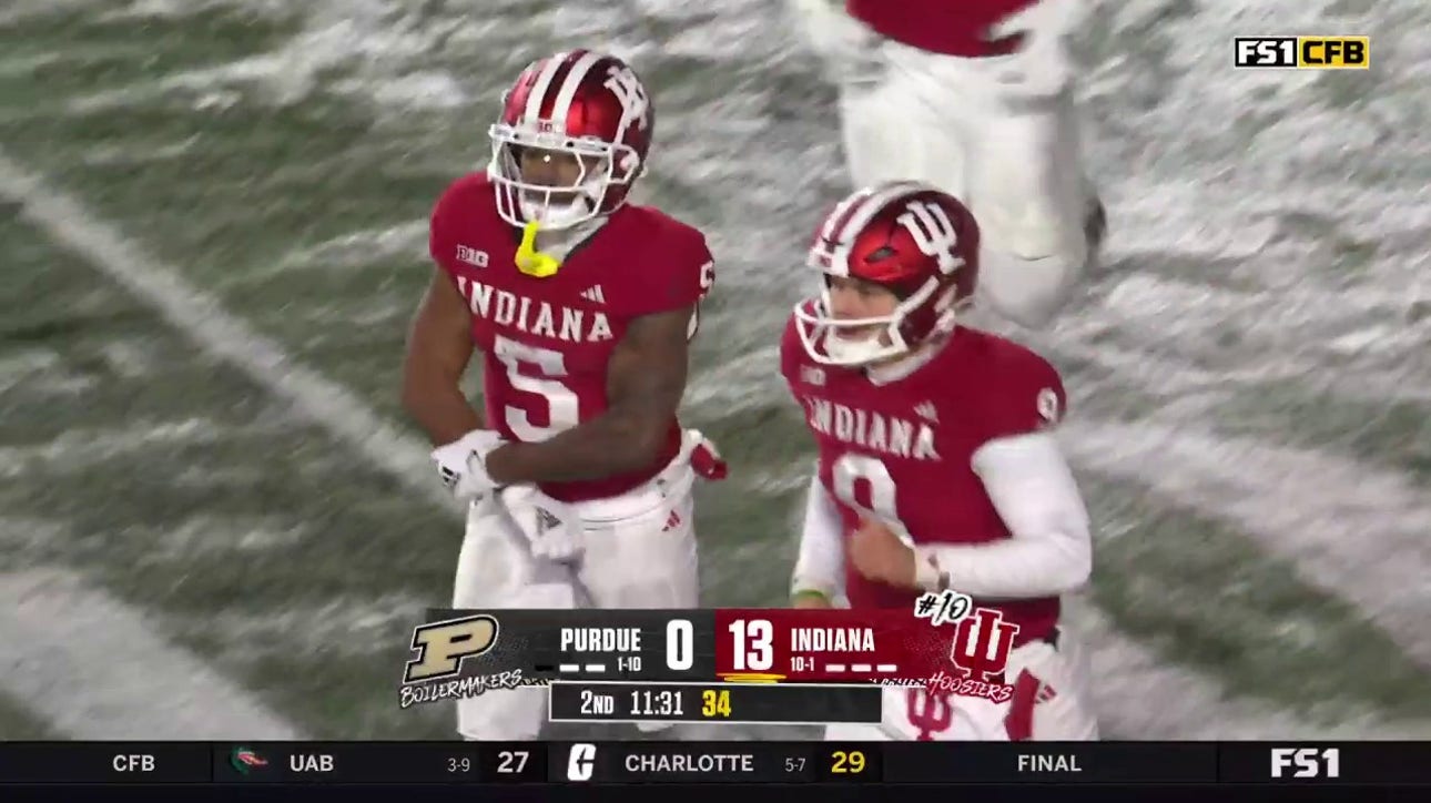 Indiana's Kurtis Rourke finds Ke'Shawn Williams for 14-yard touchdown vs. Purdue