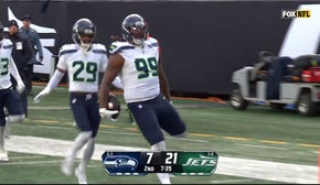 Seahawks' Leonard Williams gets the interception & returns it 92-yards for a TD vs. Jets | NFL Highlights