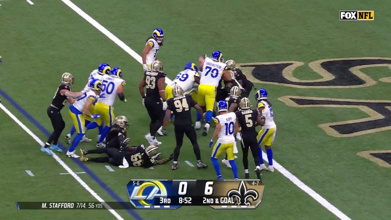 Kyren Williams rushes for a four-yard TD, giving Rams the lead over Saints | NFL Highlights