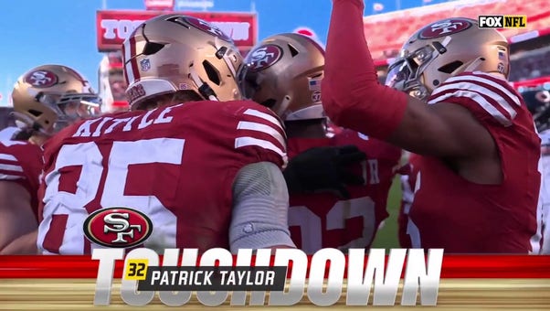 Patrick Taylor blasts through the middle for a rushing touchdown to extend 49ers lead to 38-13 over Bears