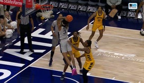 Nick Kern throws down a VICIOUS DUNK, extending Penn State's lead over Coppin State