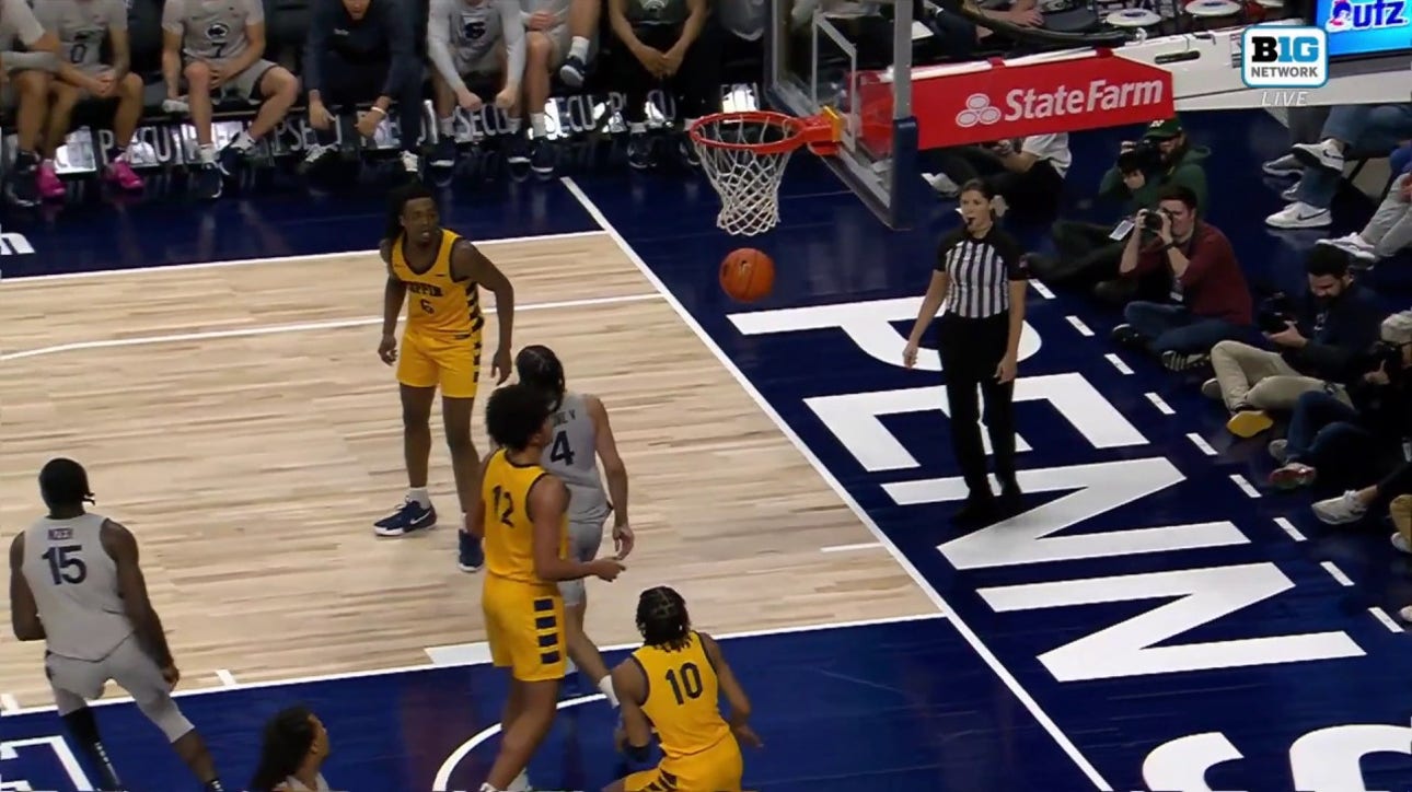 Penn State's Ace Baldwin Jr. throws NO-LOOK alley-oop to Freddie Dilione for a DUNK vs. Coppin State