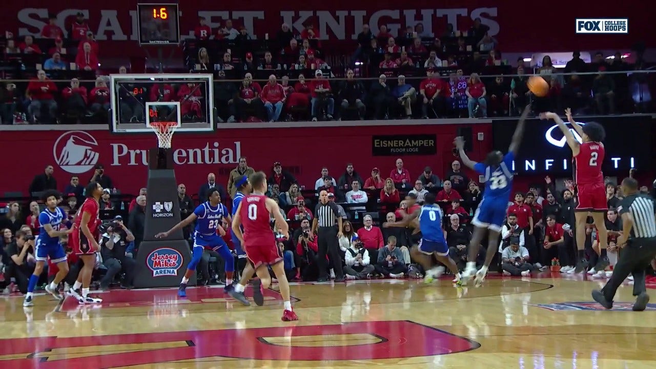 Dylan Harper knocks down INCREDIBLE game-winning 3-pointer to seal Rutgers' 66-63 win over Seton Hall