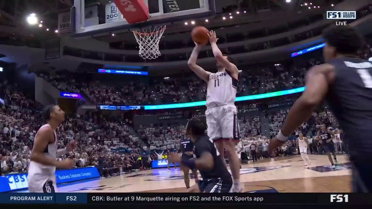 Alex Karaban comes up with clutch block and layup to seal No. 11 UConn's 94-89 overtime victory over Xavier