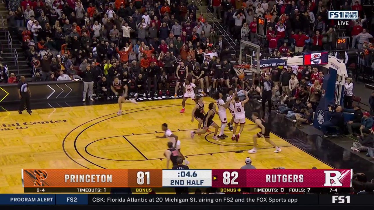 Princeton beats Rutgers 83-82 after a late bucket by Caden Pierce