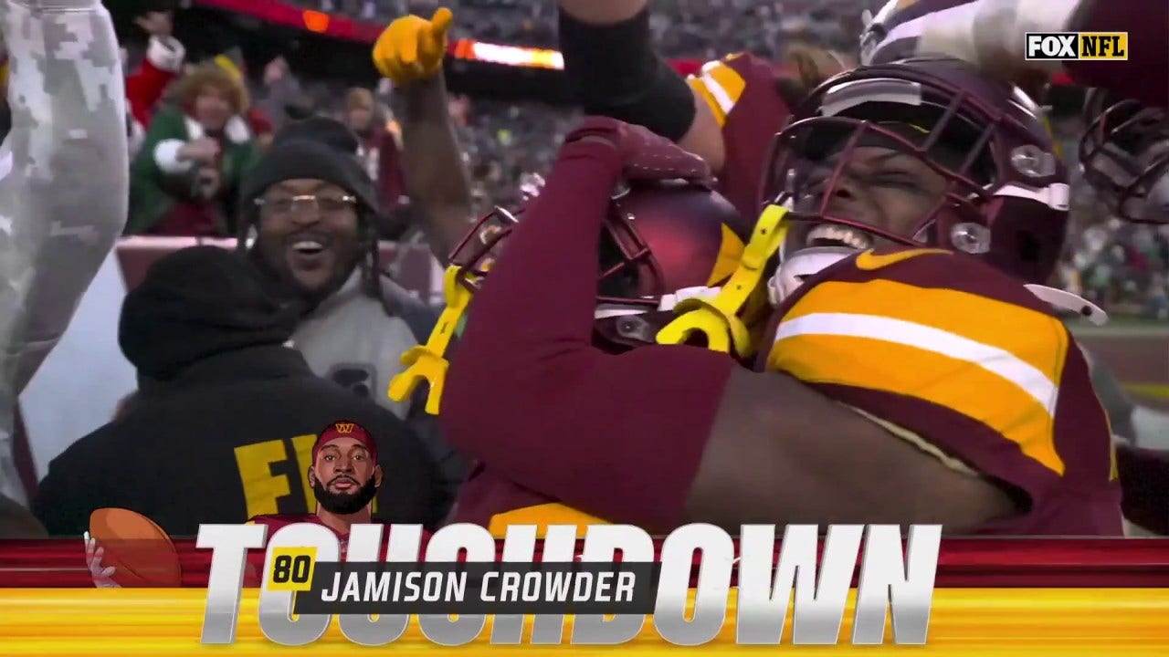 Jayden Daniels finds Jamison Crowder for a TD to help Commanders defeat Eagles, 36-33 | NFL Highlights