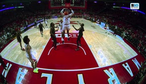 Derik Queen throws down a dunk, extending Maryland's lead over UMES