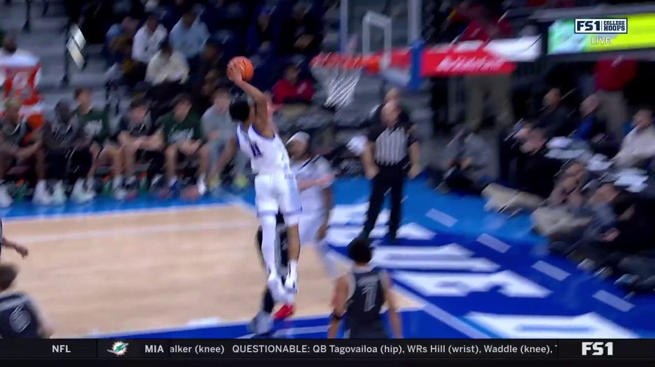 CJ Gunn throws down a NASTY and-1 dunk as DePaul extends lead over Loyola  