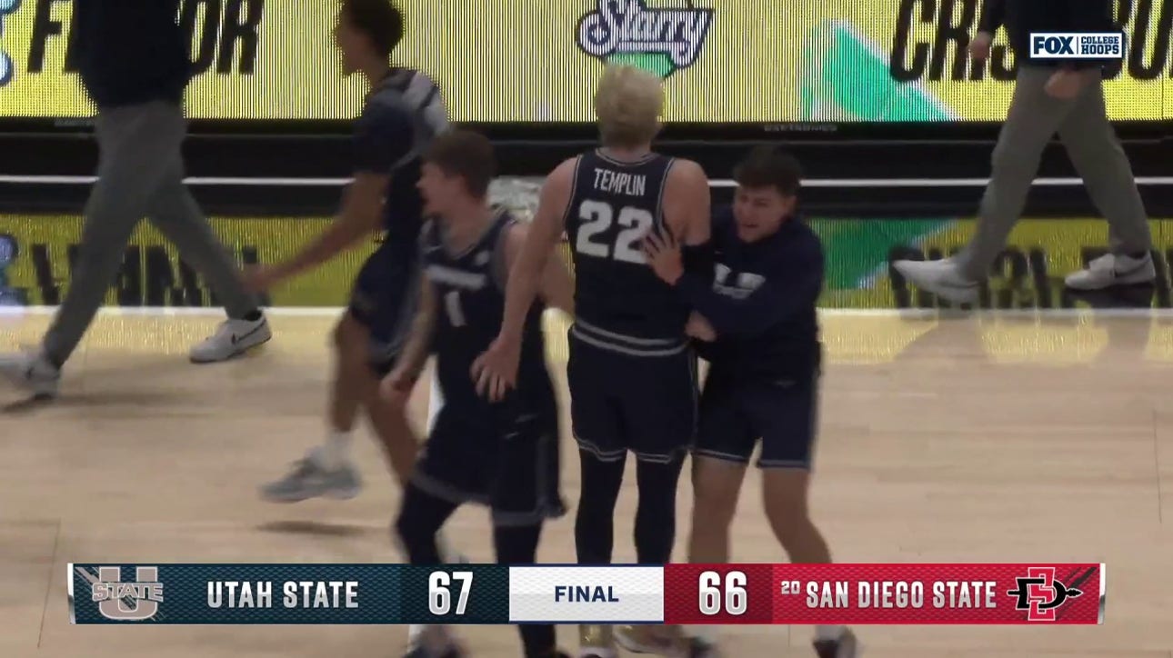 Tucker Anderson hits game-winning, 3-pointer in Utah State's 67-66 road win over San Diego State