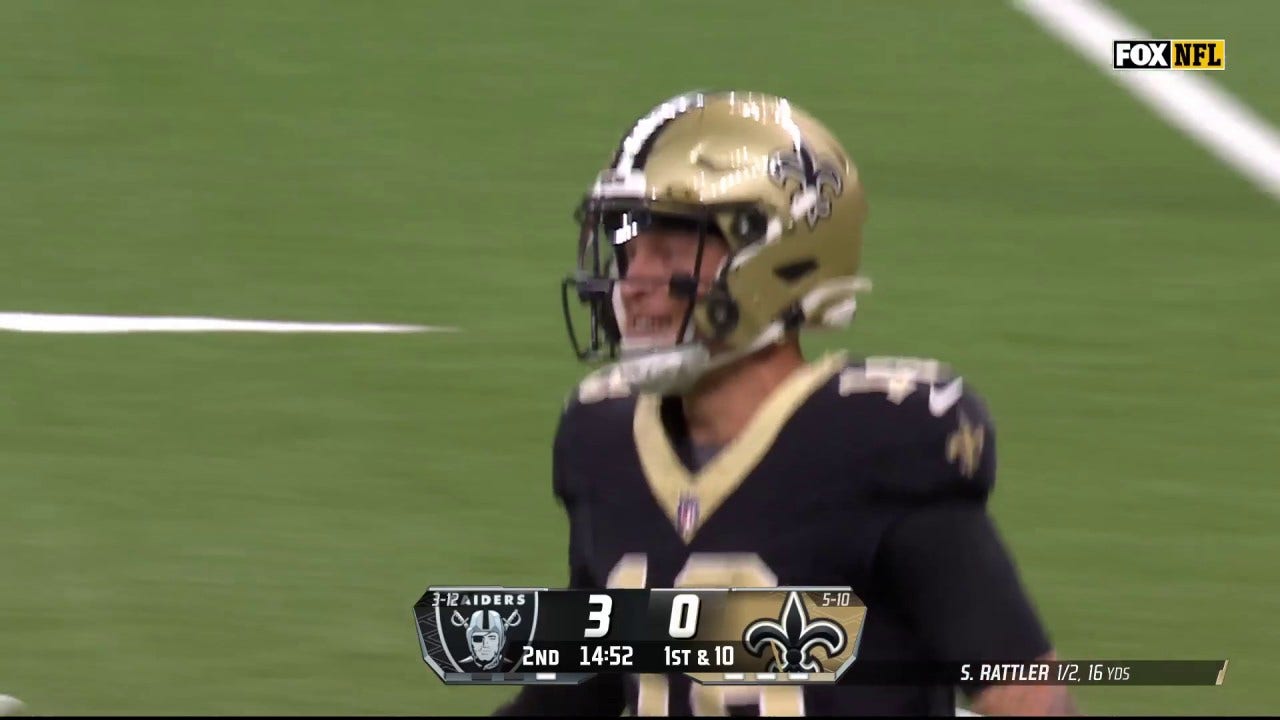 After a double pass trick play, Spencer Rattler hits Foster Moreau on 30-yard TD | NFL Highlights