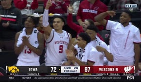 Kamari McGee knocks down corner 3-pointer to secure Wisconsin's 116-85 victory over Iowa