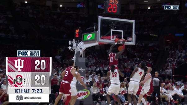 Indiana's Oumar Ballo throws down an alley-oop, tying game vs. Ohio State