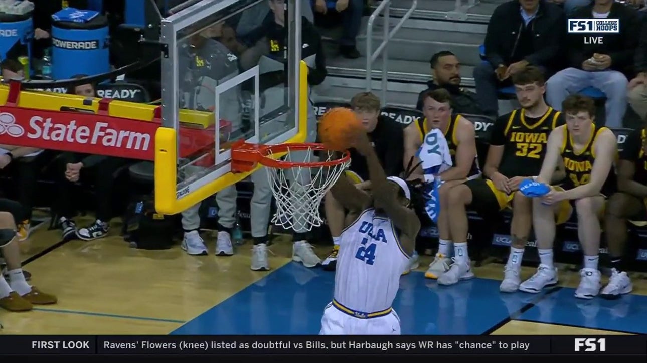 UCLA 's Eric Dailey & William Kyle connect on ALLEY-OOP to extend lead against Iowa