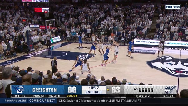 Creighton upsets UConn following strong defensive possesion to seal 68-63 win