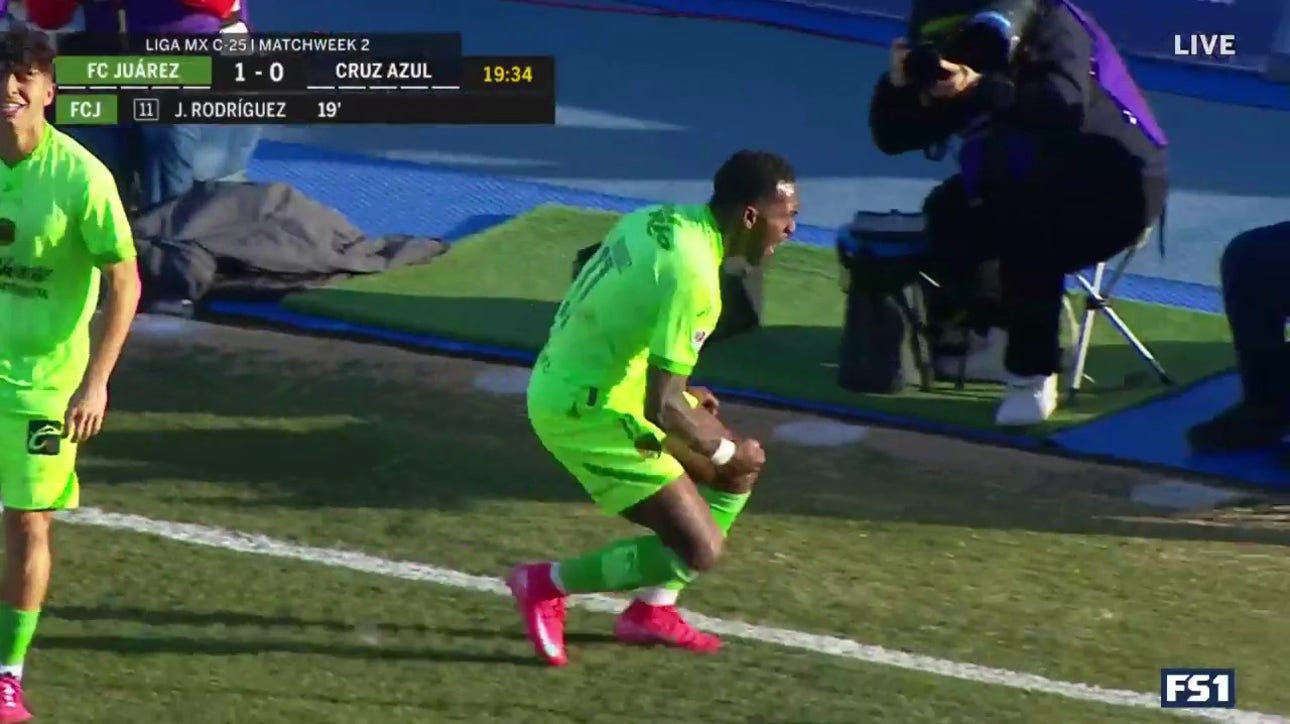 FC Juárez's José Rodriguez scores goal to take 1-0 lead against Cruz Azul