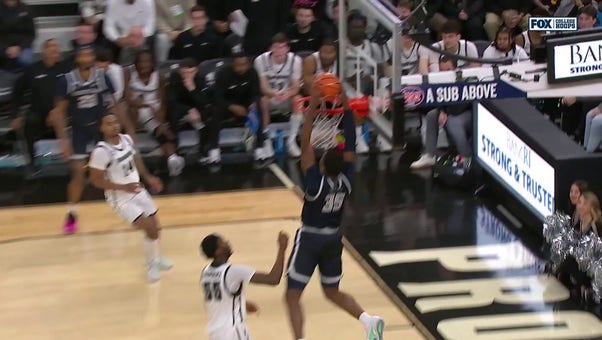 Georgetown's Thomas Sorber throws down alley-oop to extend lead against Providence