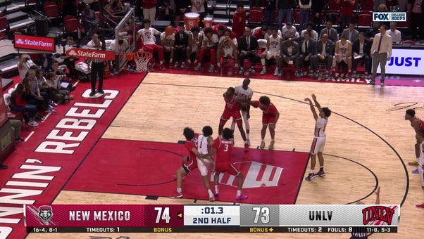 Dedan Thomas Jr. misses clutch free throw to tie the game vs. New Mexico to cement UNLV's defeat 