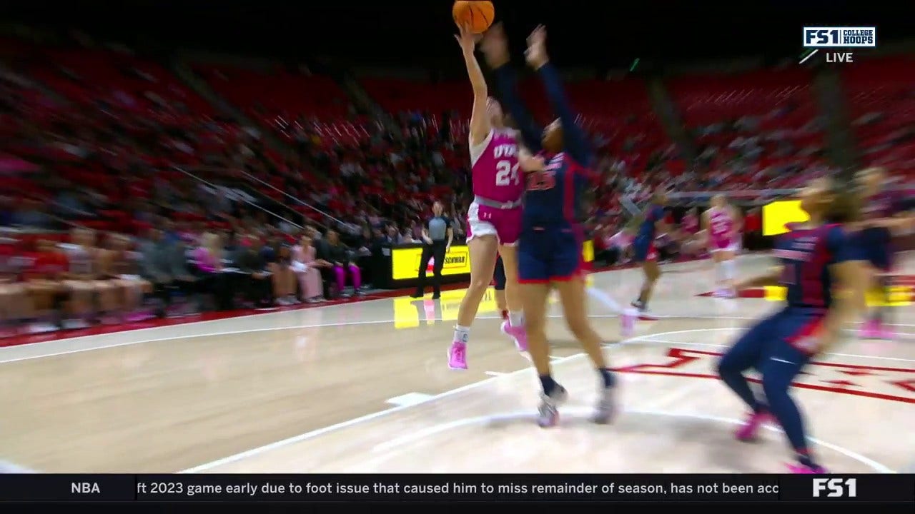 Utah's Kennady McQueen finishes and-1 layup to extend lead against Arizona