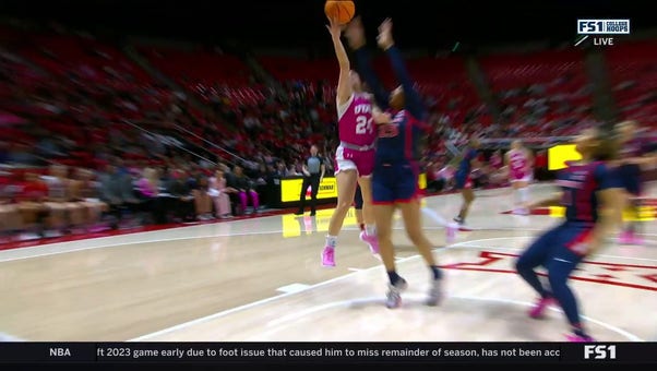 Utah's Kennady McQueen finishes and-1 layup to extend lead against Arizona