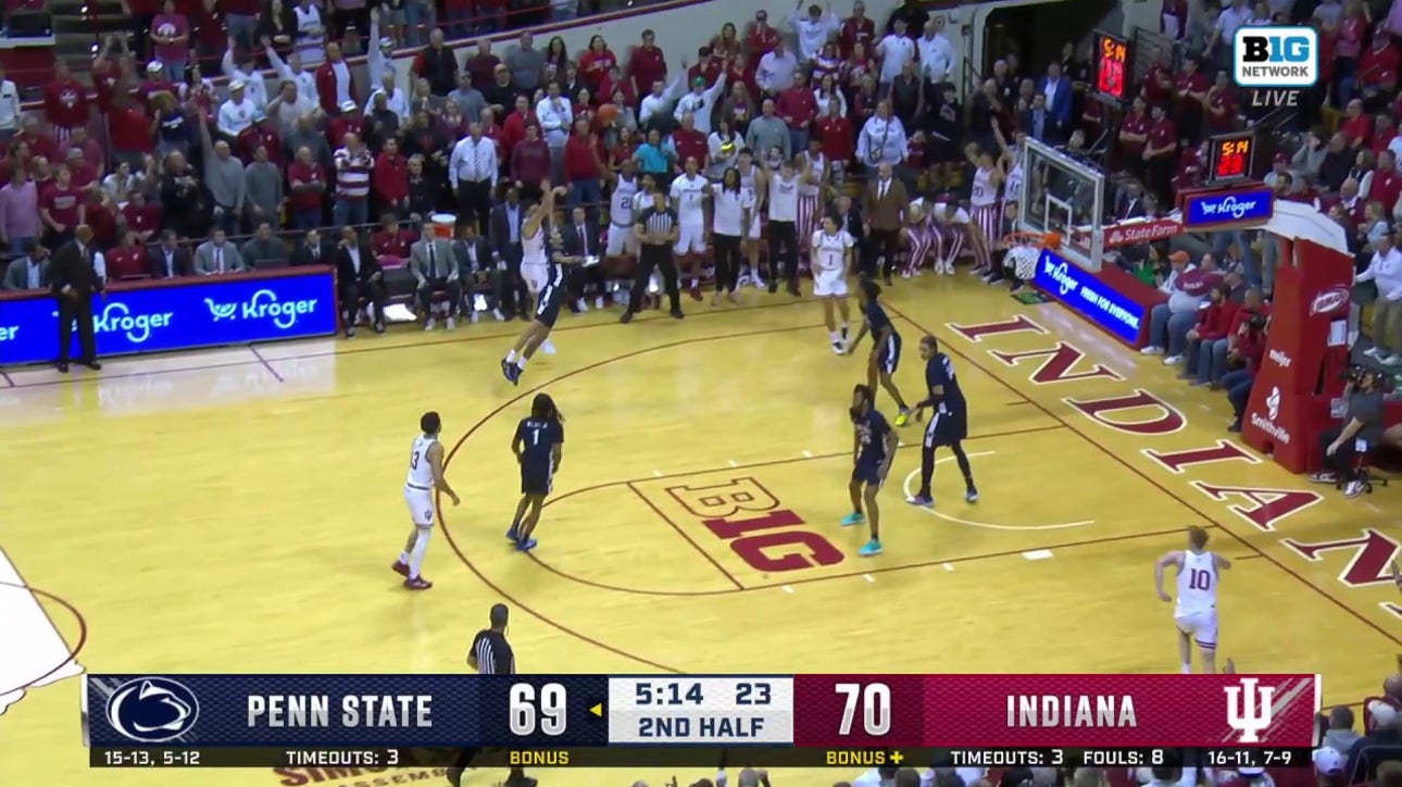 Trey Galloway hits back-to-back 3-pointers in Indiana's 83-78 win over Penn State