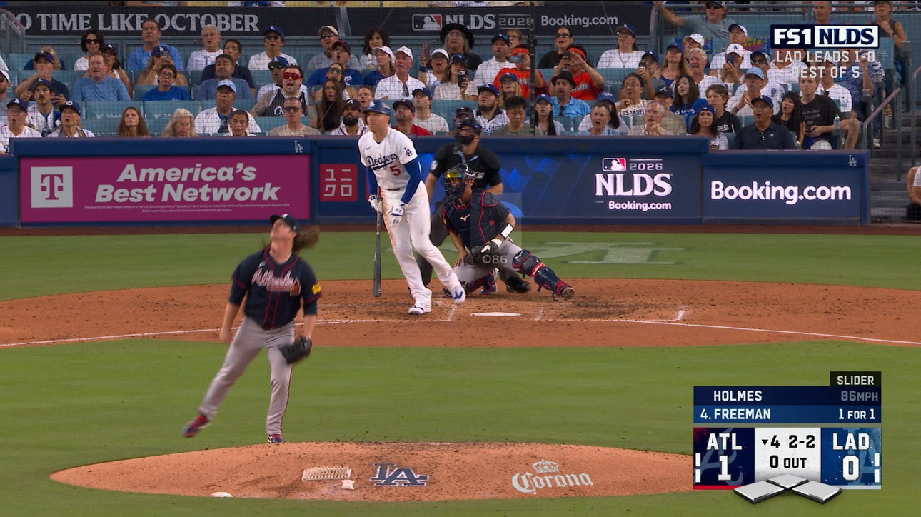 Dodgers' Freddie Freeman hits solo home run, tying game vs Braves