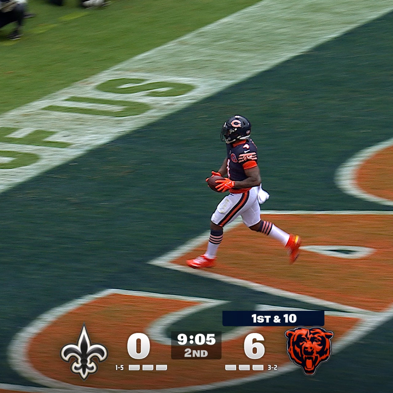 D'Andre Swift rushes for 11-yard TD, extending Bears lead over Saints | NFL Highlights