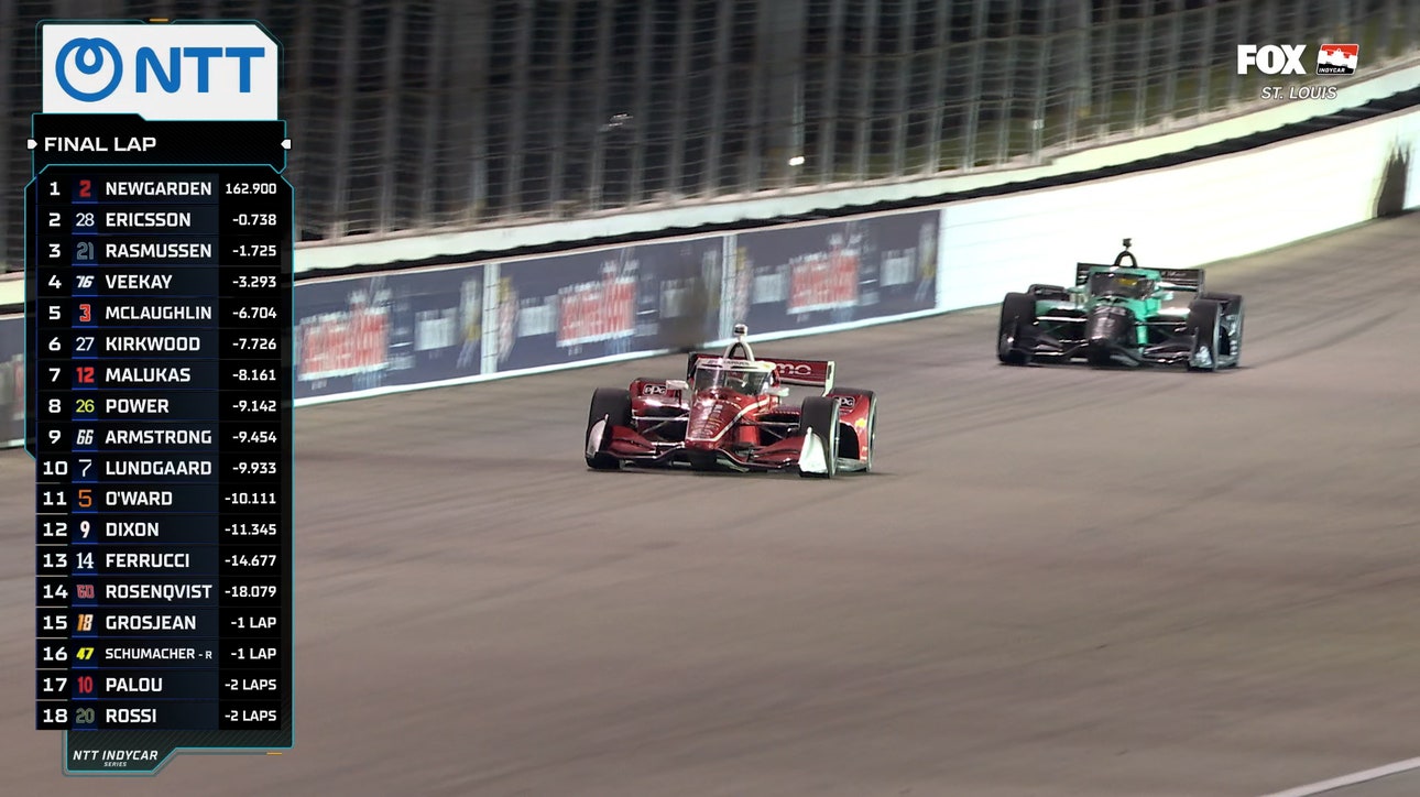 FINAL LAPS: Josef Newgarden holds off Marcus Ericsson to win the Bommarito Automotive Group 500 in St. Louis 🏁 INDYCAR on FOX