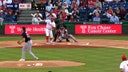 Phillies' Kyle Schwarber smacks a three-run home run vs. Nationals