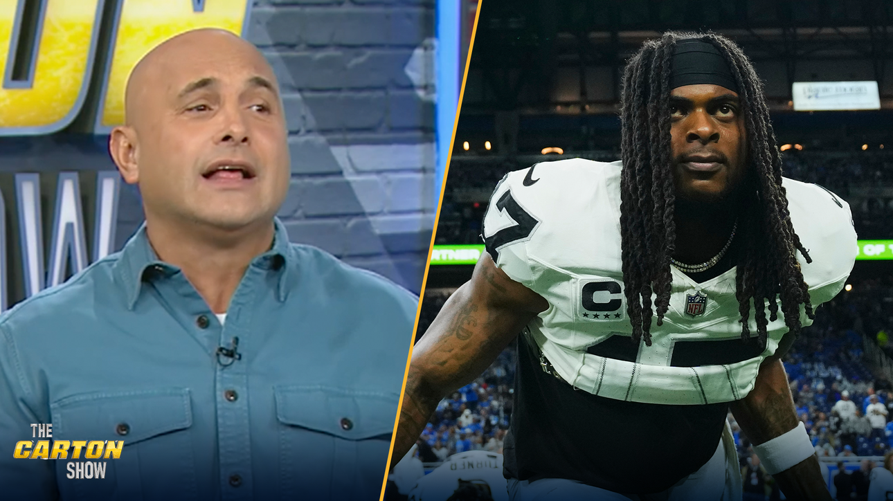 Davante Adams visibly frustrated in Raiders loss to Lions | THE CARTON SHOW