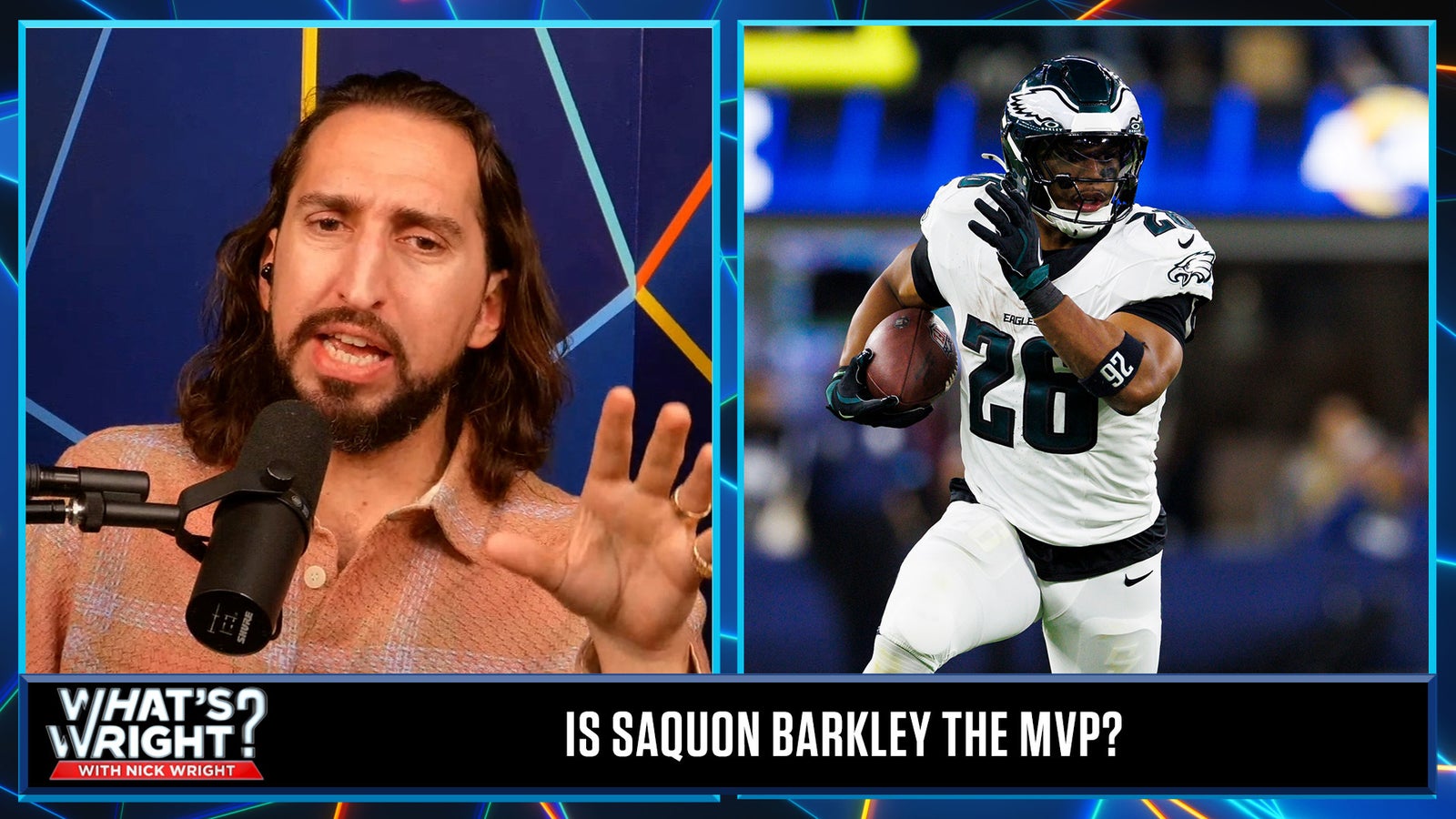 The Eagles are Nick's NFC pick to go to the Super Bowl, is Saquon Barkley the MVP?