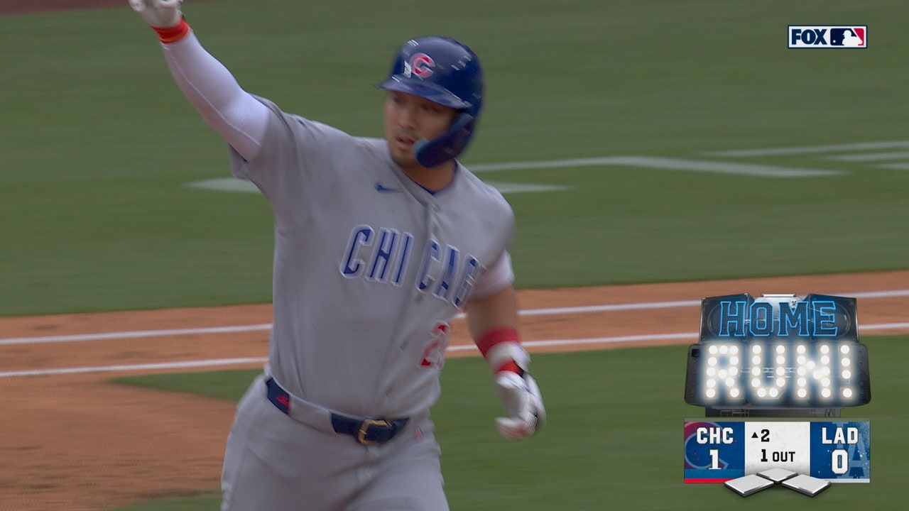 Seiya Suzuki hits home run giving Cubs the early lead against