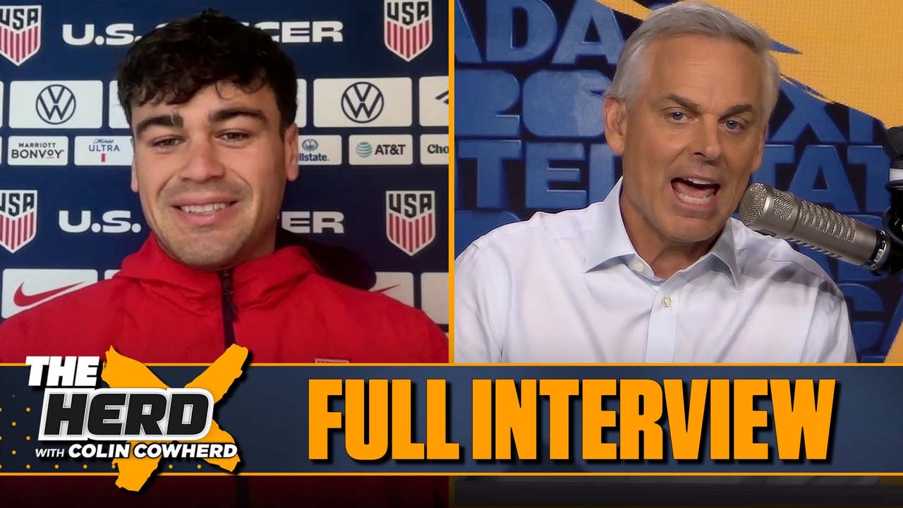 Gio Reyna on Folarin Balogun’s red card, USA’s matchup with Belgium | FULL INTERVIEW | The Herd