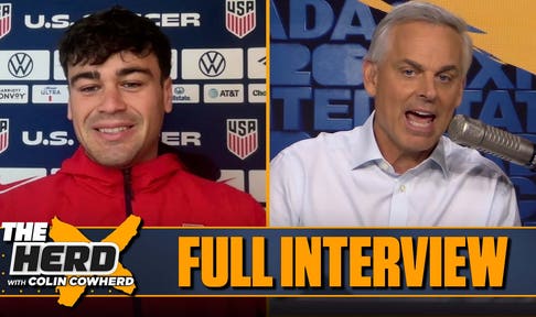 Gio Reyna on Folarin Balogun’s red card, USA’s matchup with Belgium | FULL INTERVIEW | The Herd
