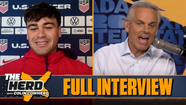 Gio Reyna on Folarin Balogun’s red card, USA’s matchup with Belgium | FULL INTERVIEW | The Herd