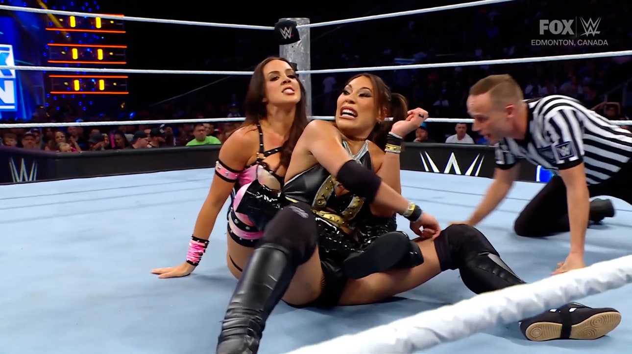 Injured Michin battles Chelsea Green after suffering Nia Jax attack at Bash in Berlin | WWE on FOX