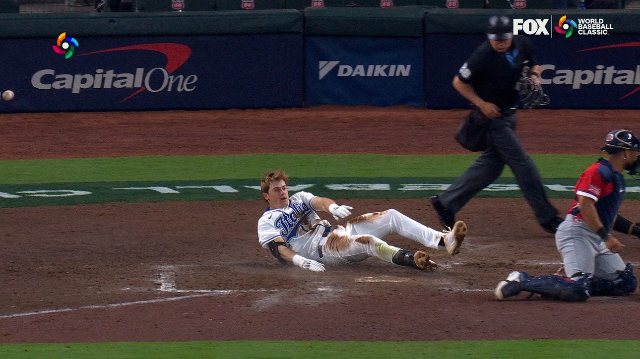 Italy's Sam Antonacci hits bases clearing triple and scores on throwing error, extending lead over Great Britain