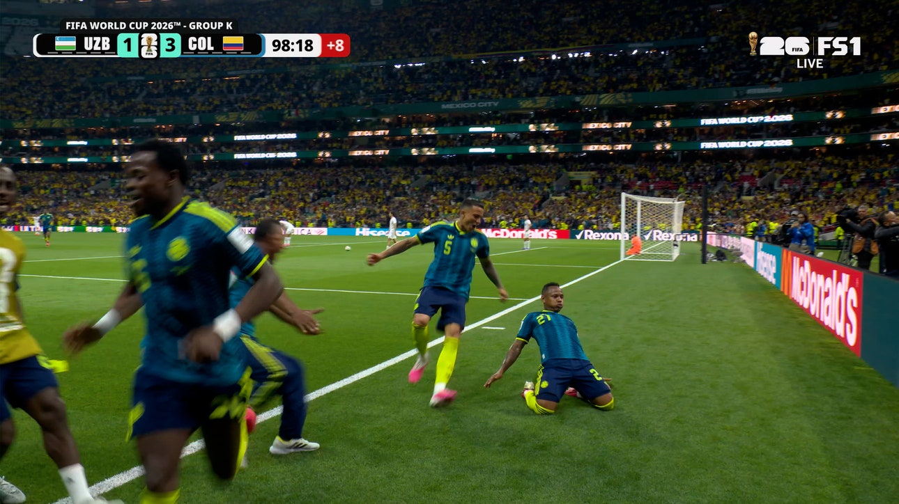 Colombia's Jaminton Campaz scores header in stoppage time to seal win over Uzbekistan | 2026 FIFA World Cup™