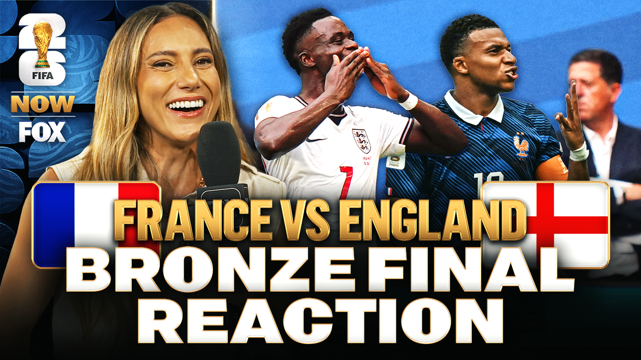 ENGLAND WINS BRONZE, MBAPPÉ MAKES HISTORY 👀 REACTION to England's THRILLING 6-4 win vs France ⚽️