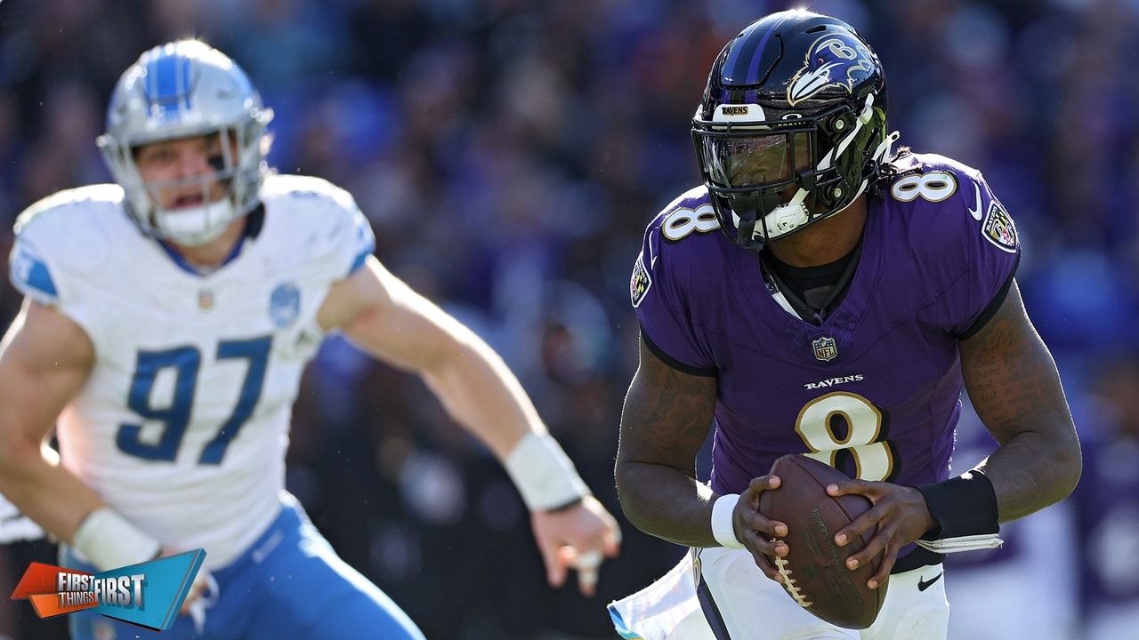 Lamar Jackson in MVP form after 4 total TDs in Ravens win over Lions? | First Things First