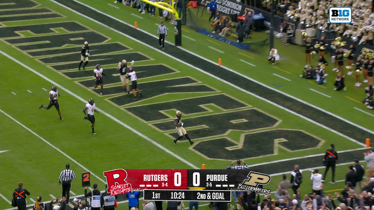 Malachi Singleton connects with Malachi Thomas for 8-yard TD, giving Purdue lead over Rutgers