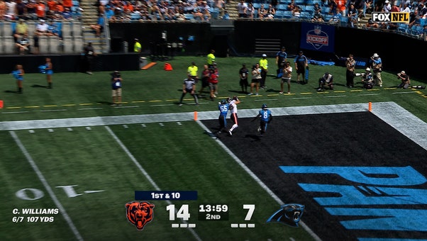 Caleb Williams finds Cole Kmet for 22-yard TD, extending Bears' lead over Panthers | NFL Highlights