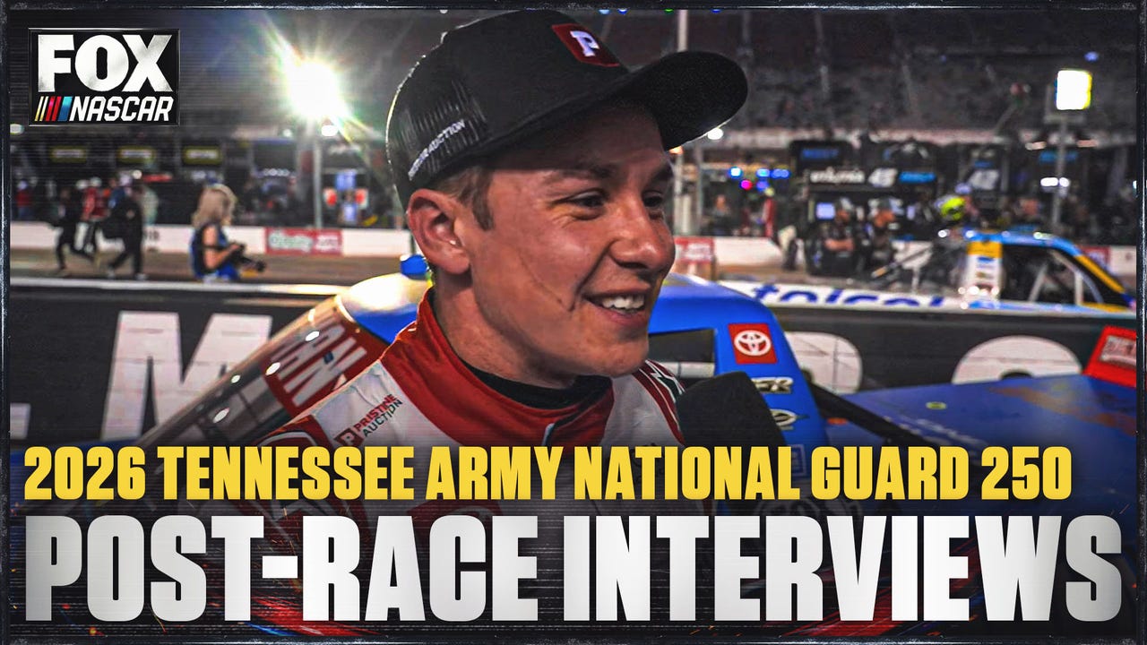 Christopher Bell on 1st Truck Series win since 2017 post Tennessee Army National Guard 250 🎤 NASCAR on FOX