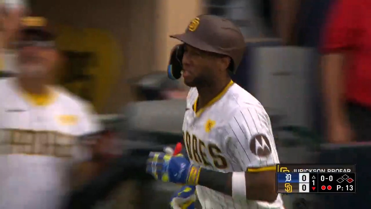 Jurickson Profar crushes a solo home run, giving Padres a lead over Tigers