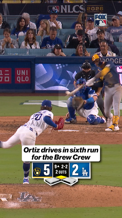 Ortiz drives in sixth run for the Brew Crew