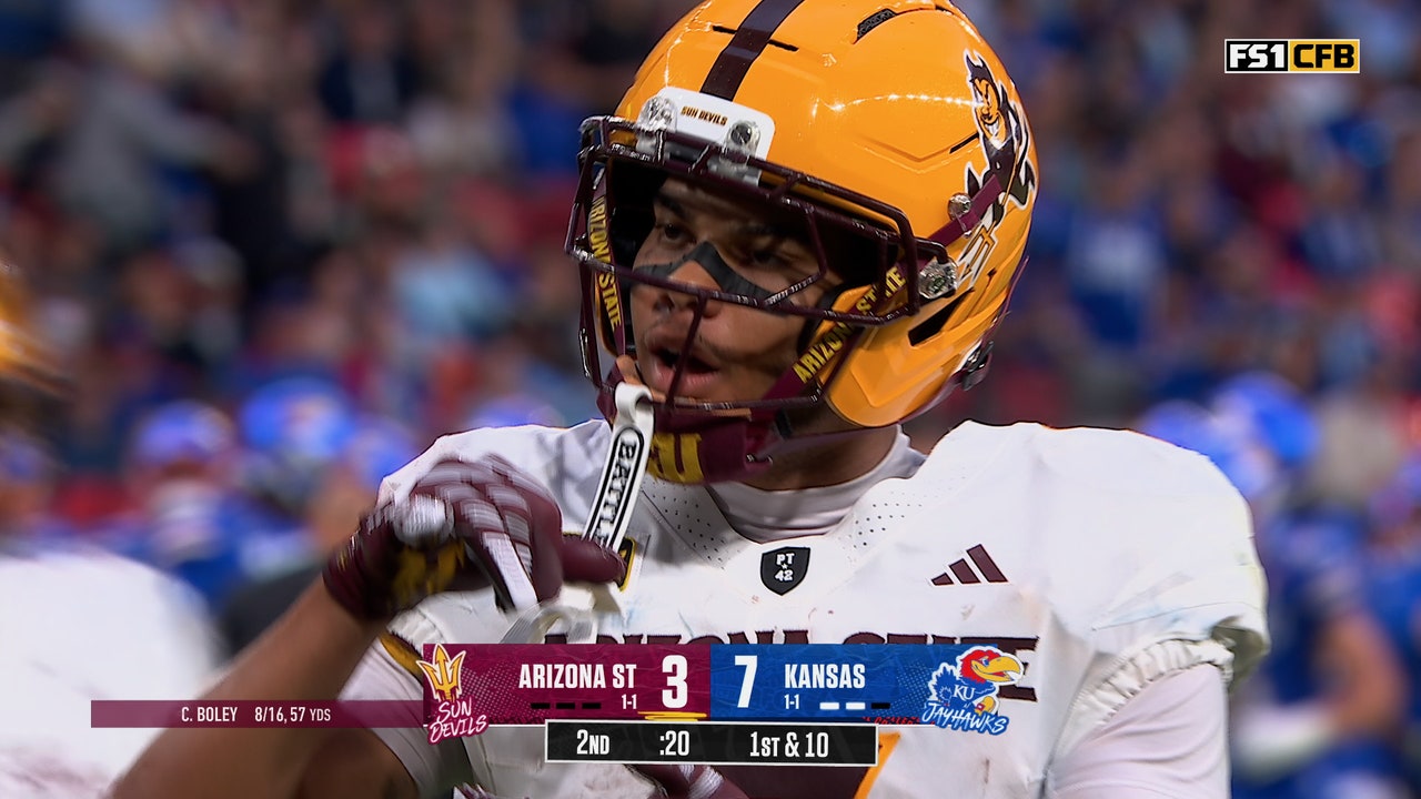 Cutter Boley finds Reed Harris for 25-yard TD, giving Arizona State lead over Kansas 