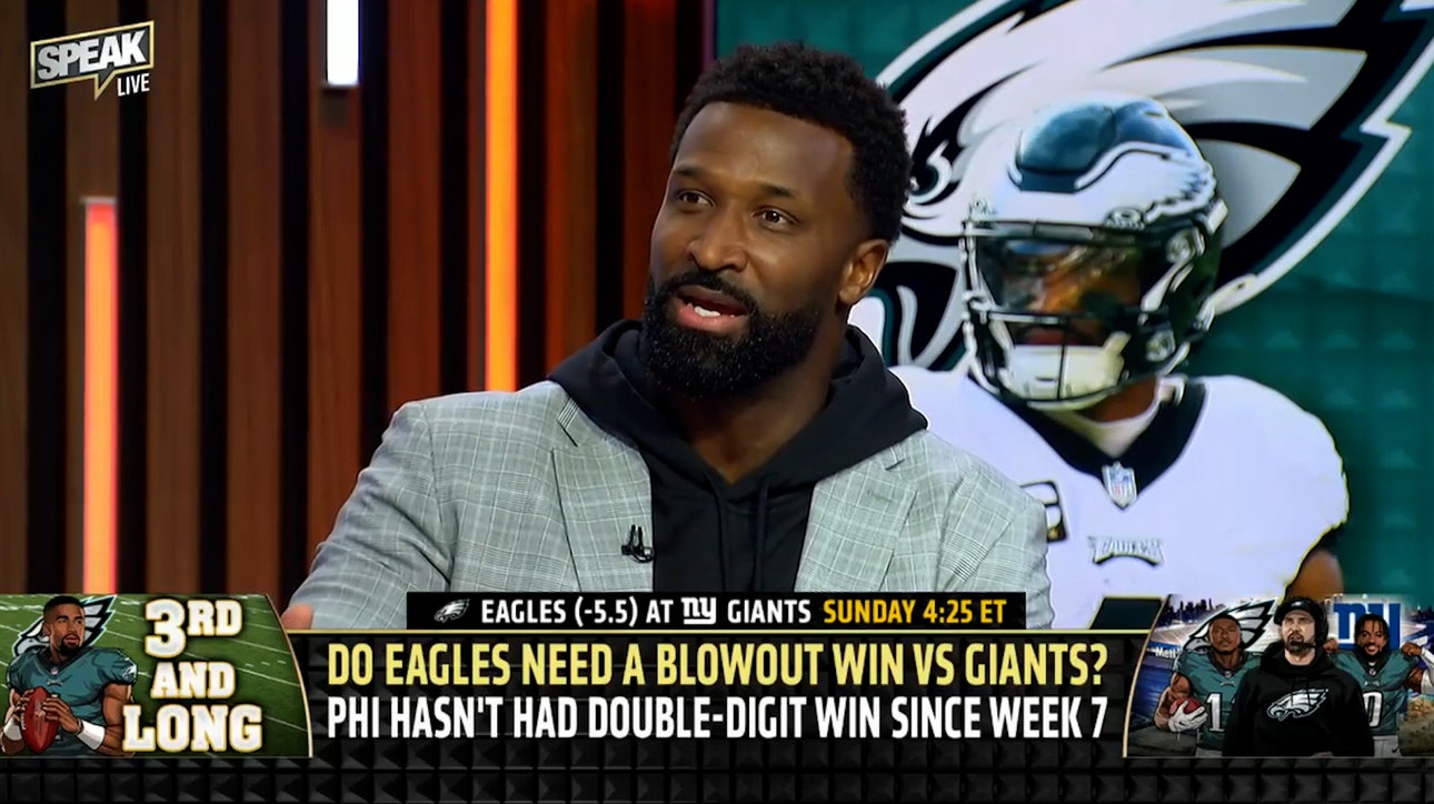 Do Eagles need a blow-out win vs Giants with zero double-digit victories since Week 7? | NFL | SPEAK