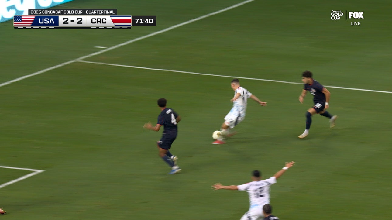 Costa Rica's Alonso Martinez scores equalizer in 71' vs. United States