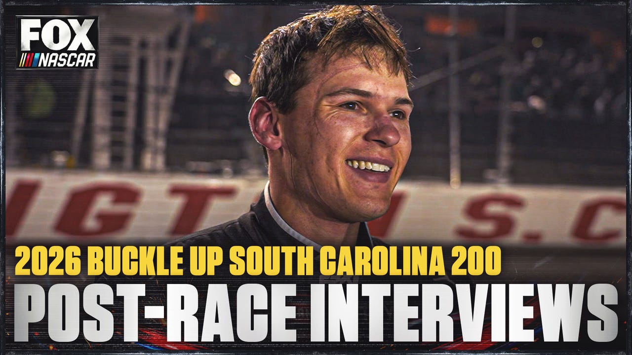 Corey Heim, Ross Chastain & More Interviews after Buckle Up South Carolina 200 🎤 NASCAR on FOX